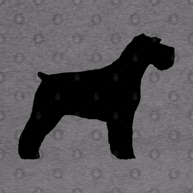 Black Schnauzer Silhouette by Coffee Squirrel